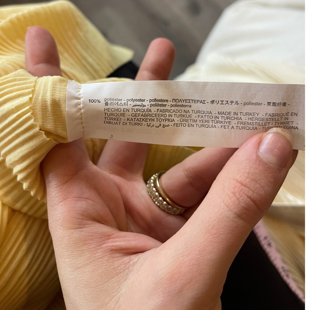 Zara Butter Yellow Two Piece Matching  Set Size S NWT Dainty‎ Coquette Feminine - Picture 11 of 16